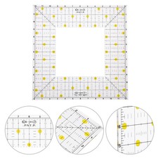  Clear Acrylic Ruler Quilting Templates Règle Couture Guide Passe