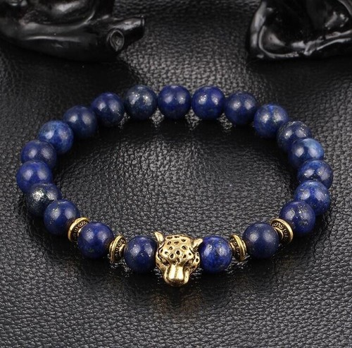 Bracelet perles lapis - bracelet, de