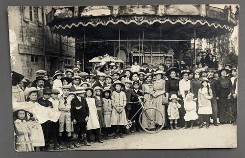 Carte photo ancienne manege - photo,