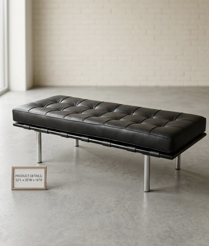 Mid century modern black faux - modern,