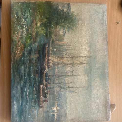 Huile sur toile - huile,