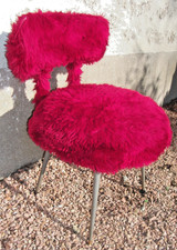 CHAISE VINTAGE MOUMOUTE ROUGE