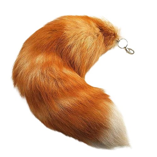 Pendentif queue renard en - de,