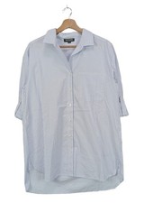 TRUE RELIGION Robe chemise Dames Robe T EU 34 bleu-blanc style décontracté