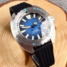 42mm Blue Dial NH35A Automatic 200M Dive Watch Men Sapphire 120 Click Montres