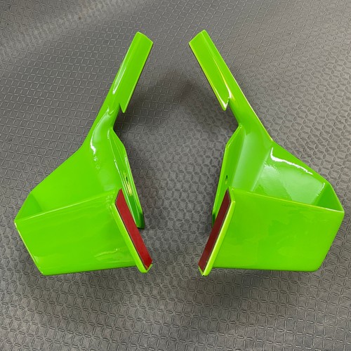 Green side winglets spoilers - green,