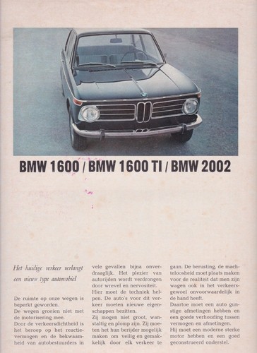 Catalogue brochure bmw - bmw, 1600