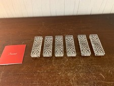 6 Baccarat Crystal Drop Knife Holders (6 Piece Price)