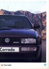 Catalogue Brochure VW Corrado 08/1994 Belgique en français