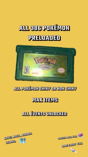Pokémon leaf green version - pokémon,