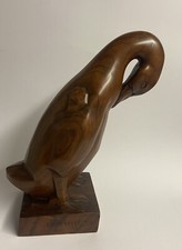 Emile Bachelet, duck, wood sculpture