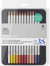 Winsor & Newton 0490015 Studio Collection 24 Crayons Aquarelle *NEUF*