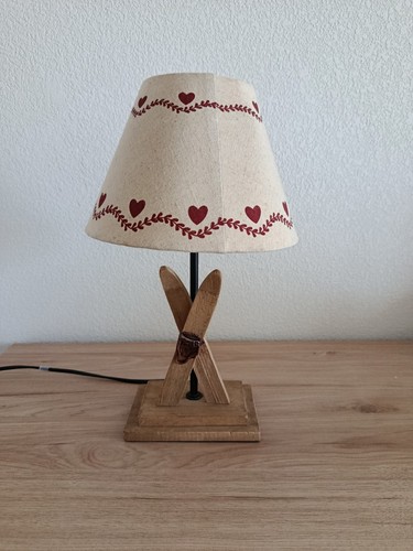 Lampe chevet bois - en,