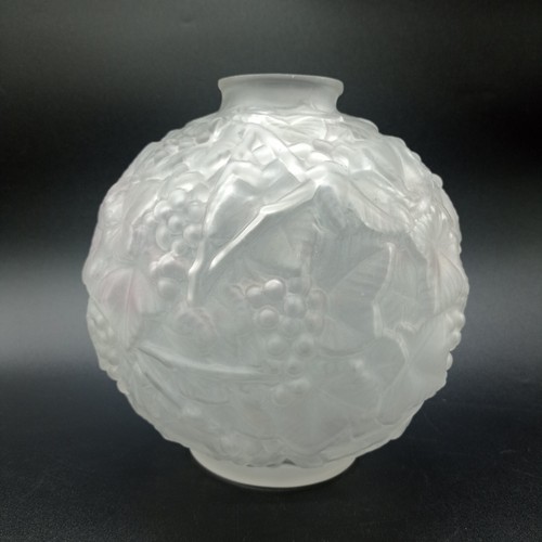 Vase verre moulé préssé - ,