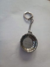 Vintage 60' All Stainless Steel Flat Kitchen Keychain Keychain