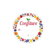 Lot de 64 Etiquettes ronde