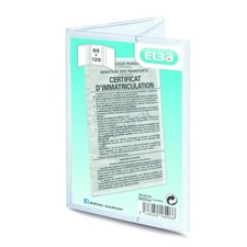 Pochette carte grise étui porte carte grise voiture moto protection document