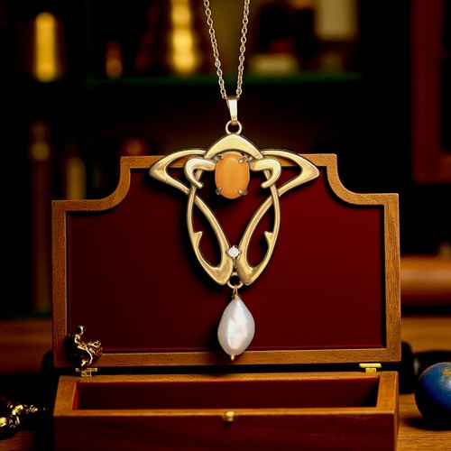 Collier pendentif doré - pendentif,