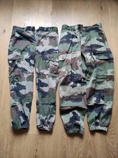 Lot 2 Pantalons Treillis. Modèle F2. Armée Française. Taille 80M
