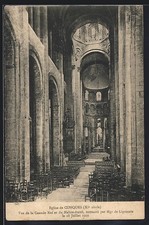 CPA Conques, Eglise, Vue de la
