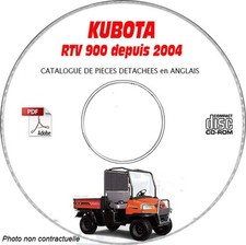 RTV900 04- - Catalogue Pieces CDROM KUBOTA Anglais Expédition - --, Support - C