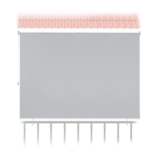 Auvent gris balcon brise - auvent,