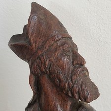 STATUE RELIGIEUSE 19e panneau bois eveque saint eglise tabernacle calice  ...