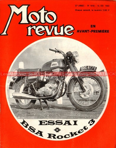 Moto revue 1919 bsa 750 - revue,