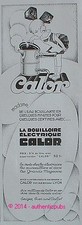 1931 FRENCH AD CALOR ELECTRIC KETTLE KITCHEN APPLIANCE FRENCH AD PUB