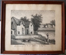 tableau dessin: paysage de