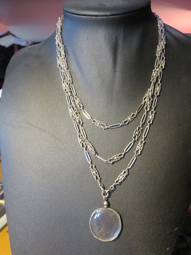 Sautoir argent xixème maille - xixème,