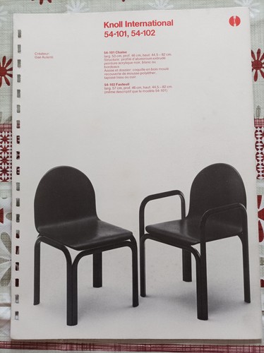 Fiche publicité knoll chaise - publicité,