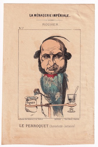 Caricature xixe eugène rouher - xixe,