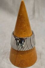 SWATCH VINTAGE BIJOUX BRACELET CHROMÉ DESIGN MODERNIST ELASTIQUE BANGLE