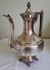 Elégante cafetière théière métal argenté. James Deakin & Sons  XIXé  Sheffield