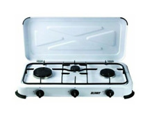 Petit Fourneau Gaz 3 Fireside Avec Couvercle 1.2 Kw , 58 x 33 X 9cm. Blinky