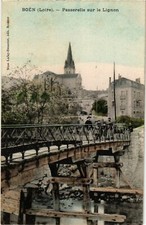 Old postcard Boen - Passerelle sur le Lignon FRANCE (915636)