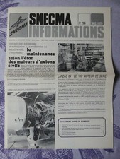 SNECMA JOURNAL N°250 12/1978 JET ENGINE J-31 YANKEE MAINTENANCE CFM56