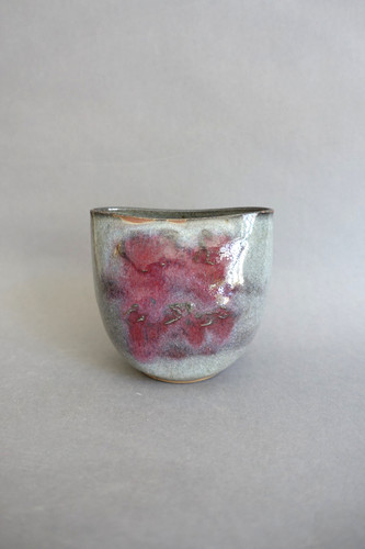 Vase oblong grès émaillé - oblong,