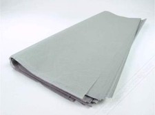 LOT 24 FEUILLES PAPIER SOIE MOUSSELINE 50X75 GRIS LOISIRS CREATIFS