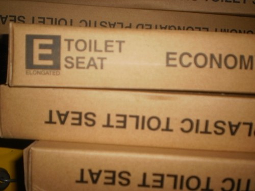 Toilet seat elongated one - toilet,
