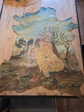 Antique Painting On Leather