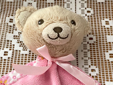 Doudou Ours Rose Pieu Pieu