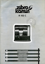 KAMIN R 102 C " ZIBRO STOVE" fuel - use and maintenance booklet "