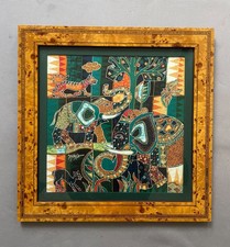 Peinture sur tissu, animaux