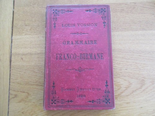 Grammaire franco birmane - grammaire,