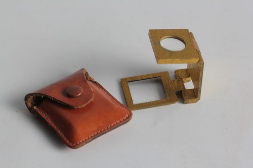 Loupe poche pliante - pliante, laiton