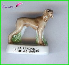 Feve Les Races de Chien Dog Edition Atlas " Le Braque de Weimar " chasse #A36