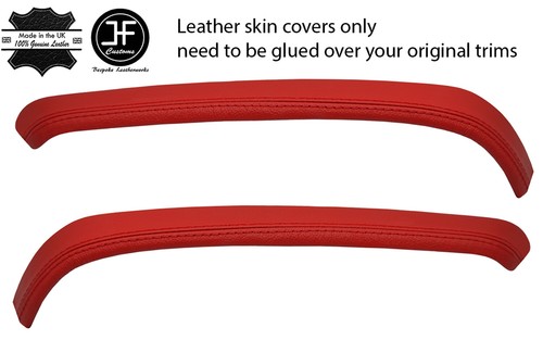 Rouge cuir véritable - véritable, 2x