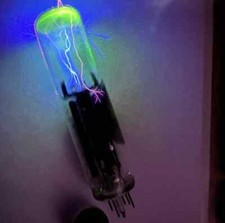 ILD3-L / P590 Ultrarare CRT VFD indicator tube for DIY and education NOS Green